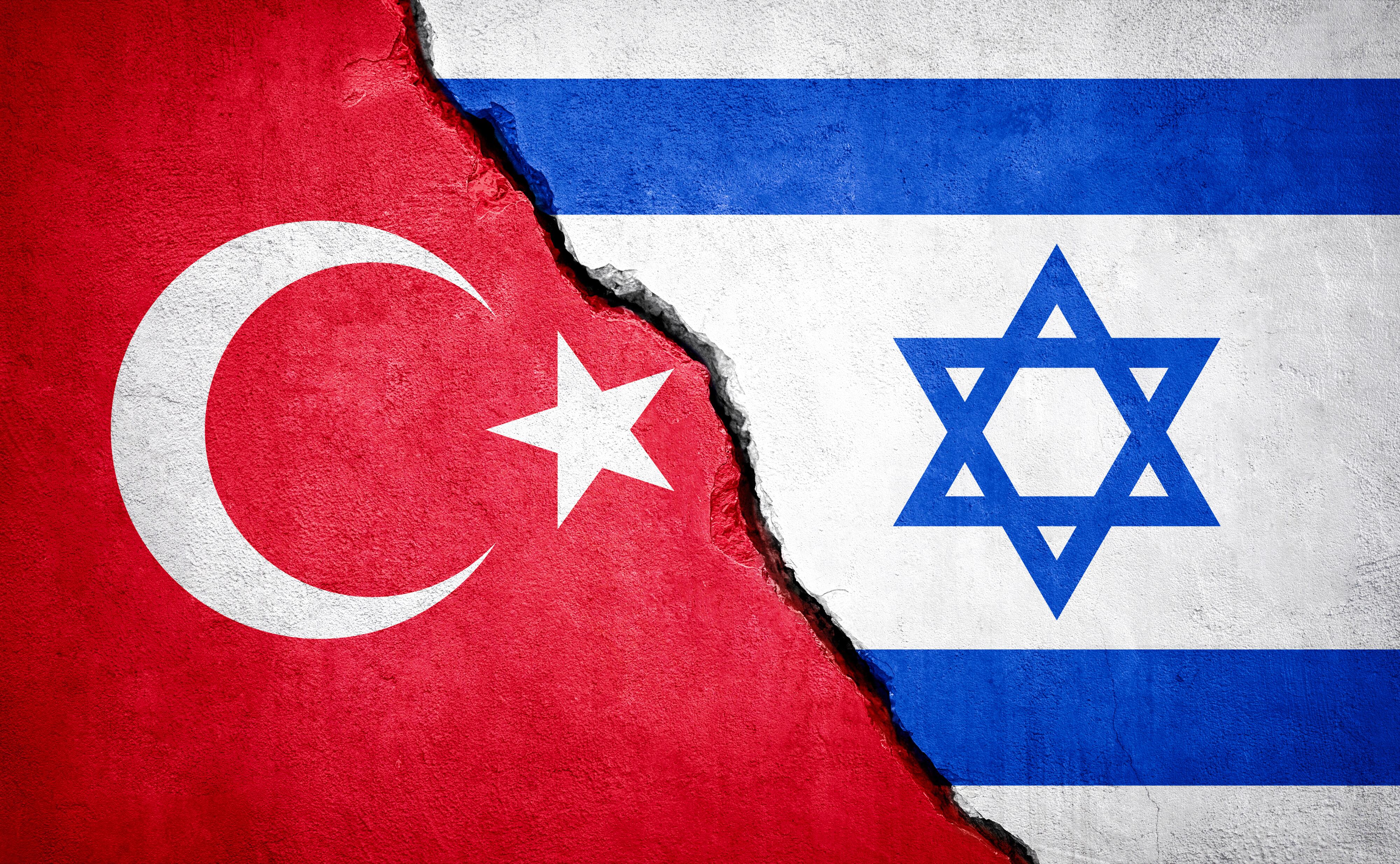 Banderas de Turquía e Israel. Foto: Getty Images