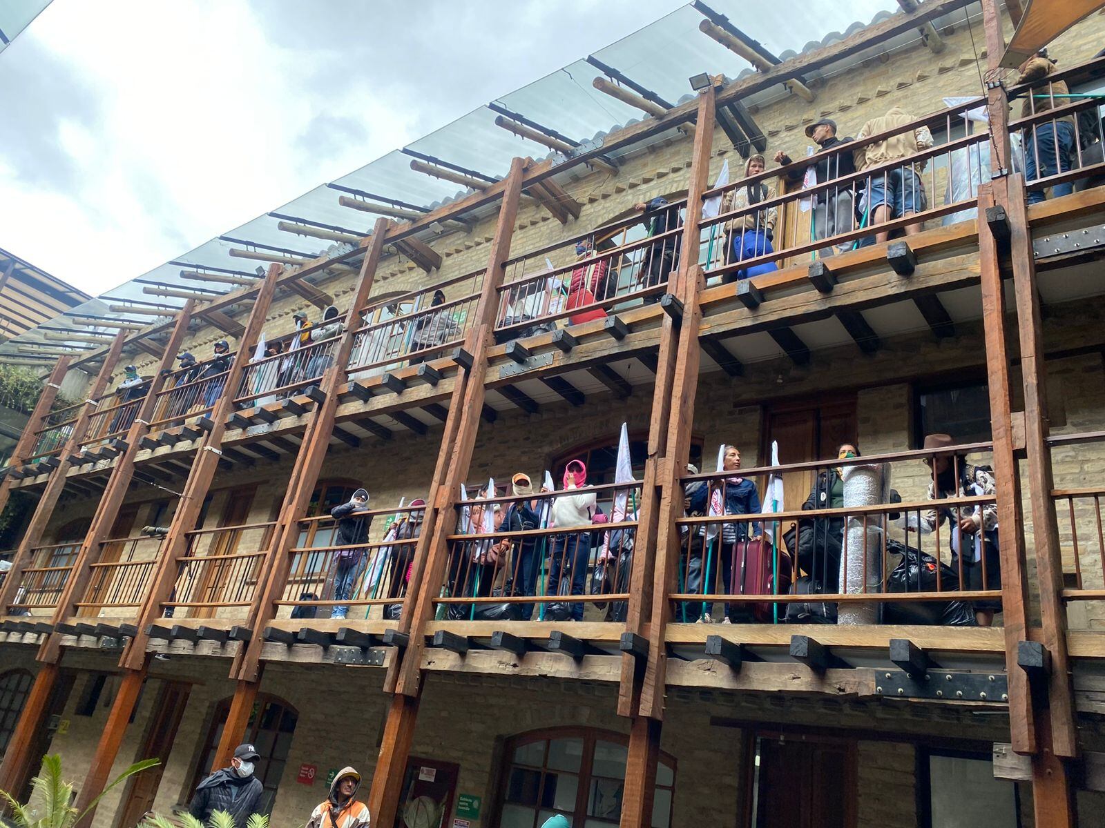 Ministerio de Vivienda ocupado por manifestantes