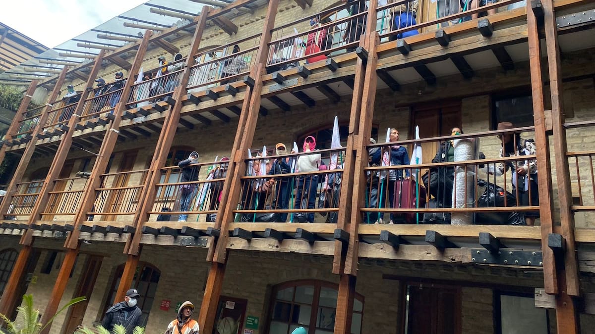 Minga indígena está protestando dentro del Ministerio de Vivienda en Bogotá: conozca los motivos