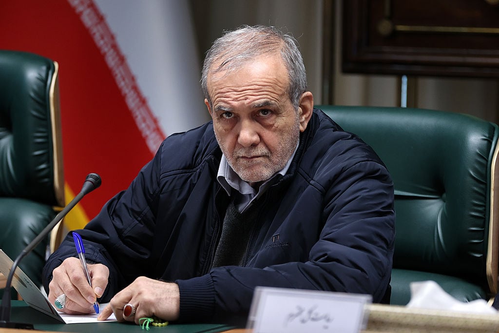 Masoud Pezeshkian. (Photo by Iranian Presidency/Anadolu via Getty Images)