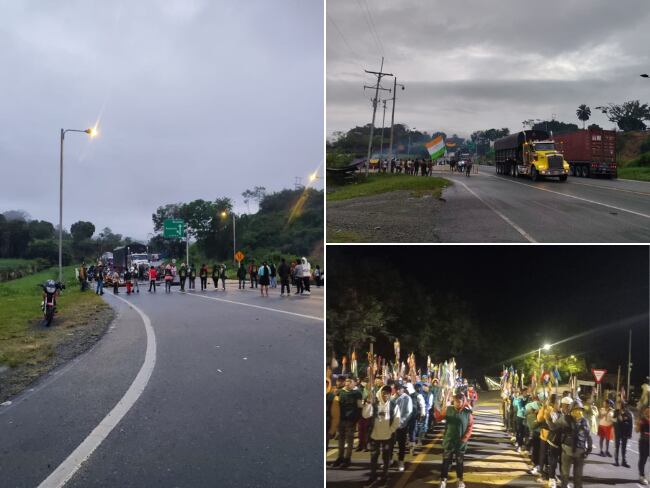 Las comunidades indígenas piden al Ministerio del Interior cumplir acuerdos de noviembre de 2024. Fotos suministradas.