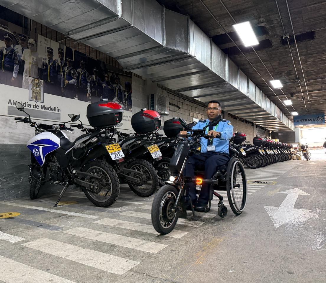 Agente William Martínez Moreno Foto: Alcaldía de Medellín