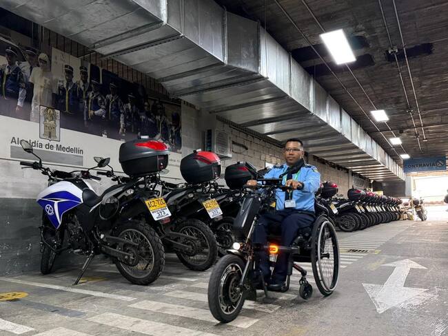 Agente William Martínez Moreno Foto: Alcaldía de Medellín