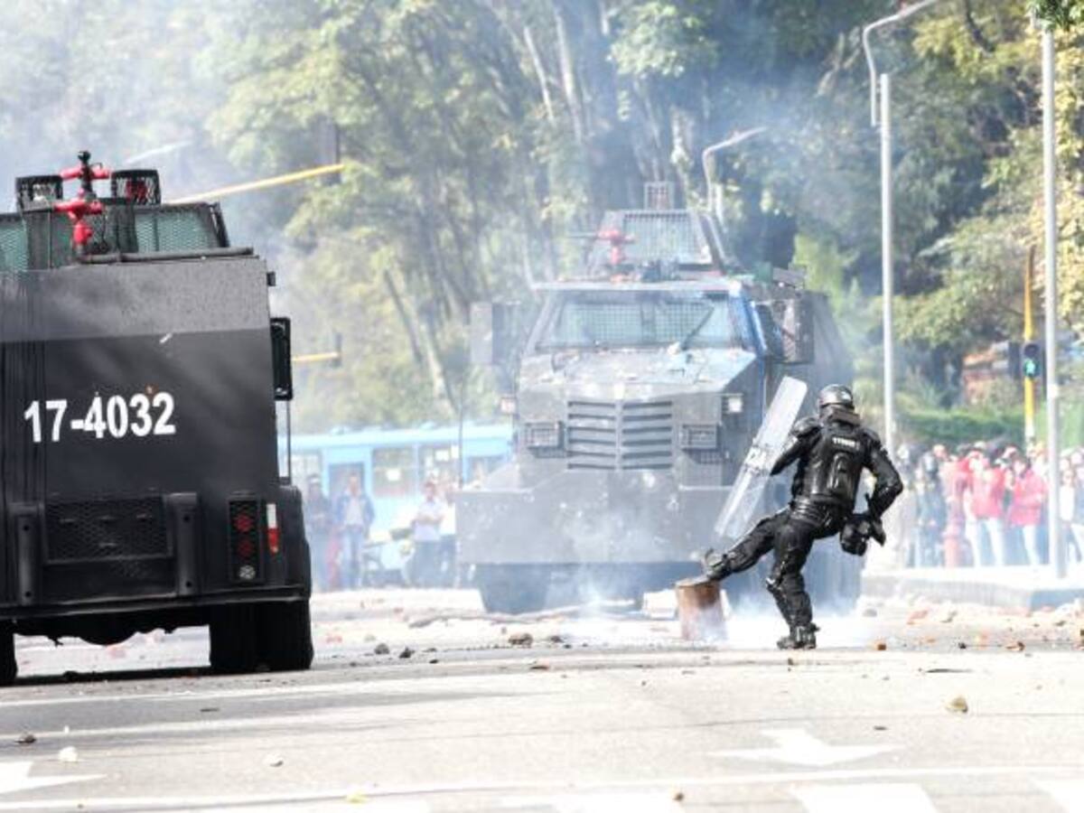 Fuertes disturbios en la universidad UPTC de Tunja, Boyacá
