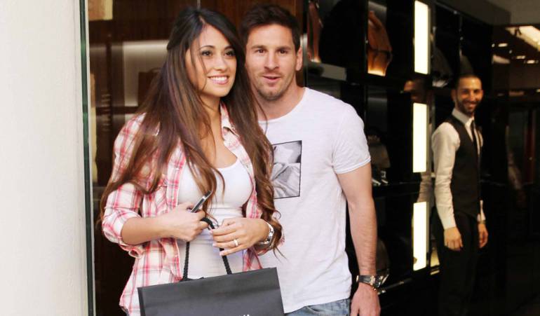 Leo Messi y Antonella Roccuzzo.