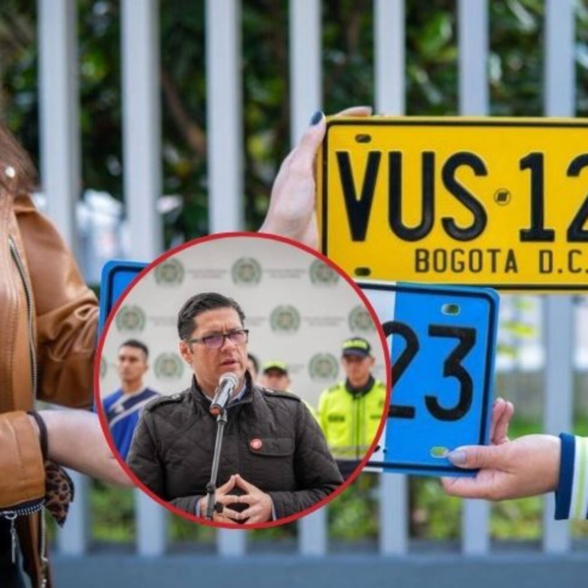 Secretario de Seguridad de Bogotá propone cambiar el sistema de placas de vehículos