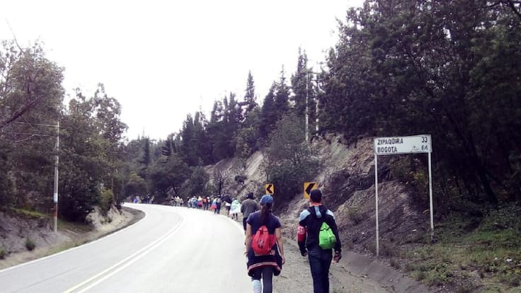 En un día arribarán a Bogotá estudiantes de la UIS que caminan desde Bucaramanga