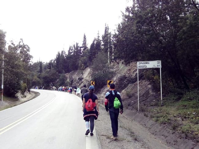 En un día arribarán a Bogotá estudiantes de la UIS que caminan desde Bucaramanga