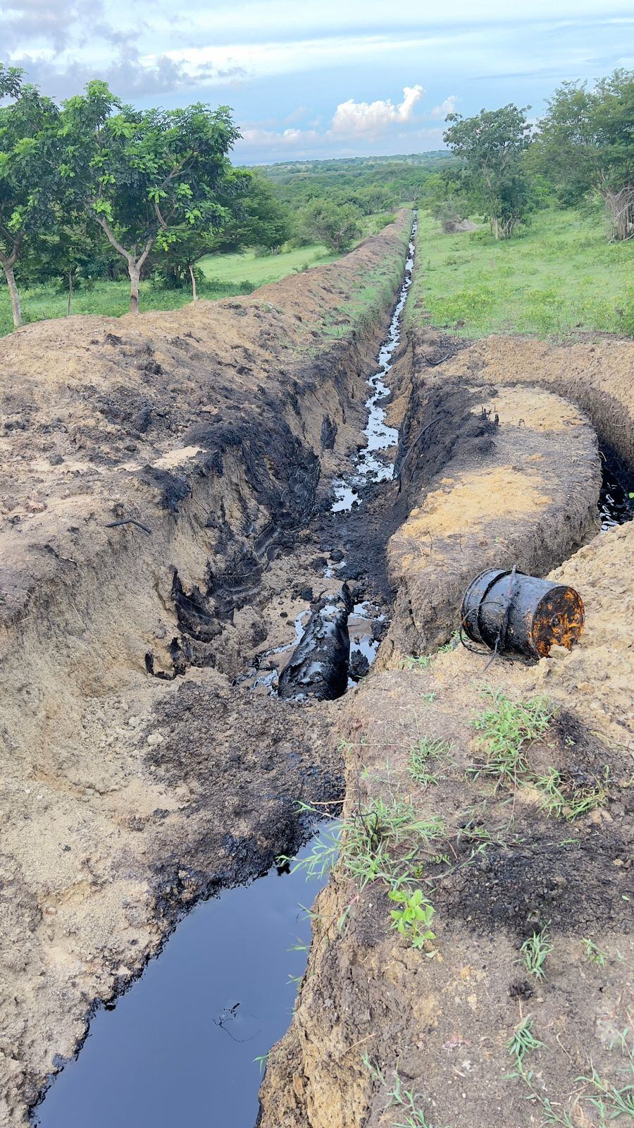 Inescrupulosos rompieron el oleducto Caño Limón- Coveñas en Betulia, Sucre