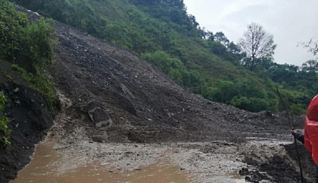 Bloqueo en la vía La Soberanía