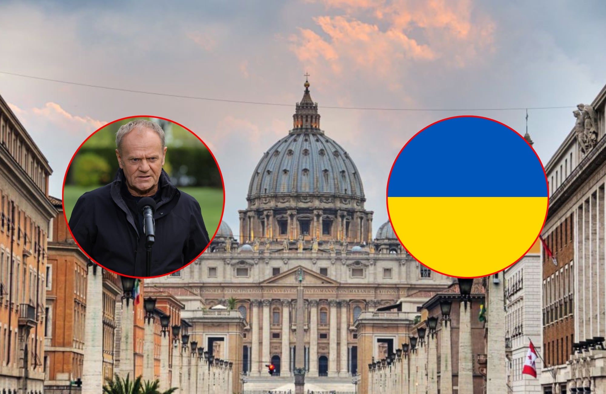 Donald Tusk aborda la paz y la guerra en Ucrania durante su visita al papa y al Vaticano. Foto: Getty Images/ EFE.