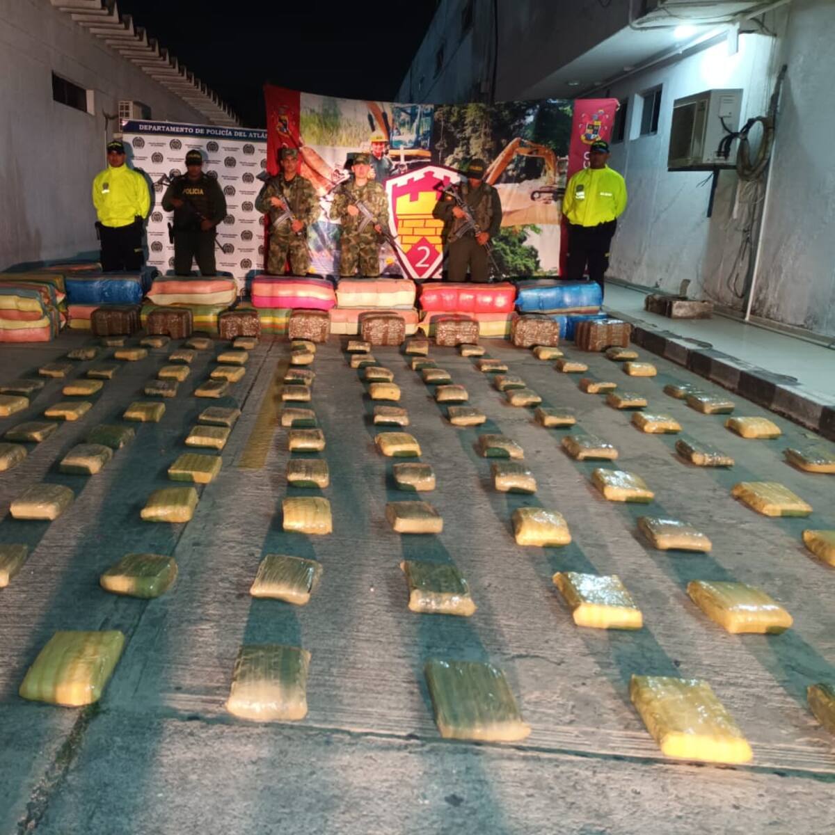 Más de una tonelada de marihuana fue incautada en un municipio del Atlántico