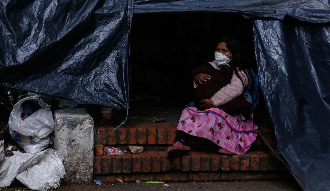 Ya se completan dos meses cuando indígenas se asentaron en Bogotá. 