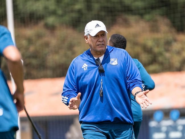 Hernán Torres, DT de Millonarios / Twitter: @MillosFCOficial.