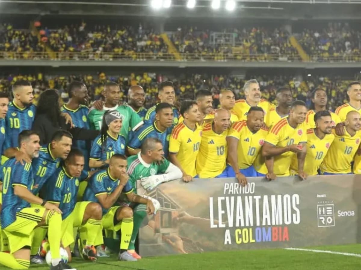 Así fue el partido benéfico “Levantemos a Colombia”: Resumen y goles
