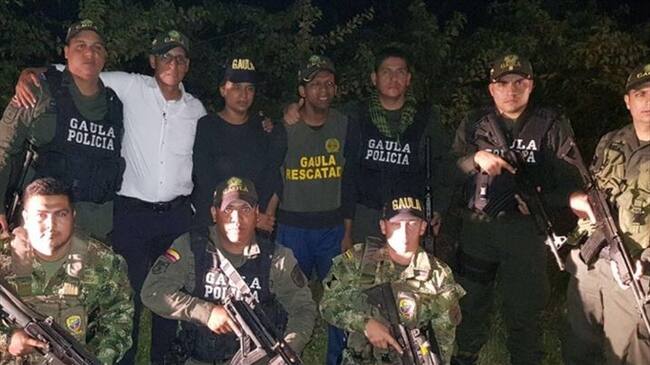 Delincuentes exigían un millón y medio de dólares por la liberación de los dos jóvenes.. Foto: Cortesía/Policía Nacional