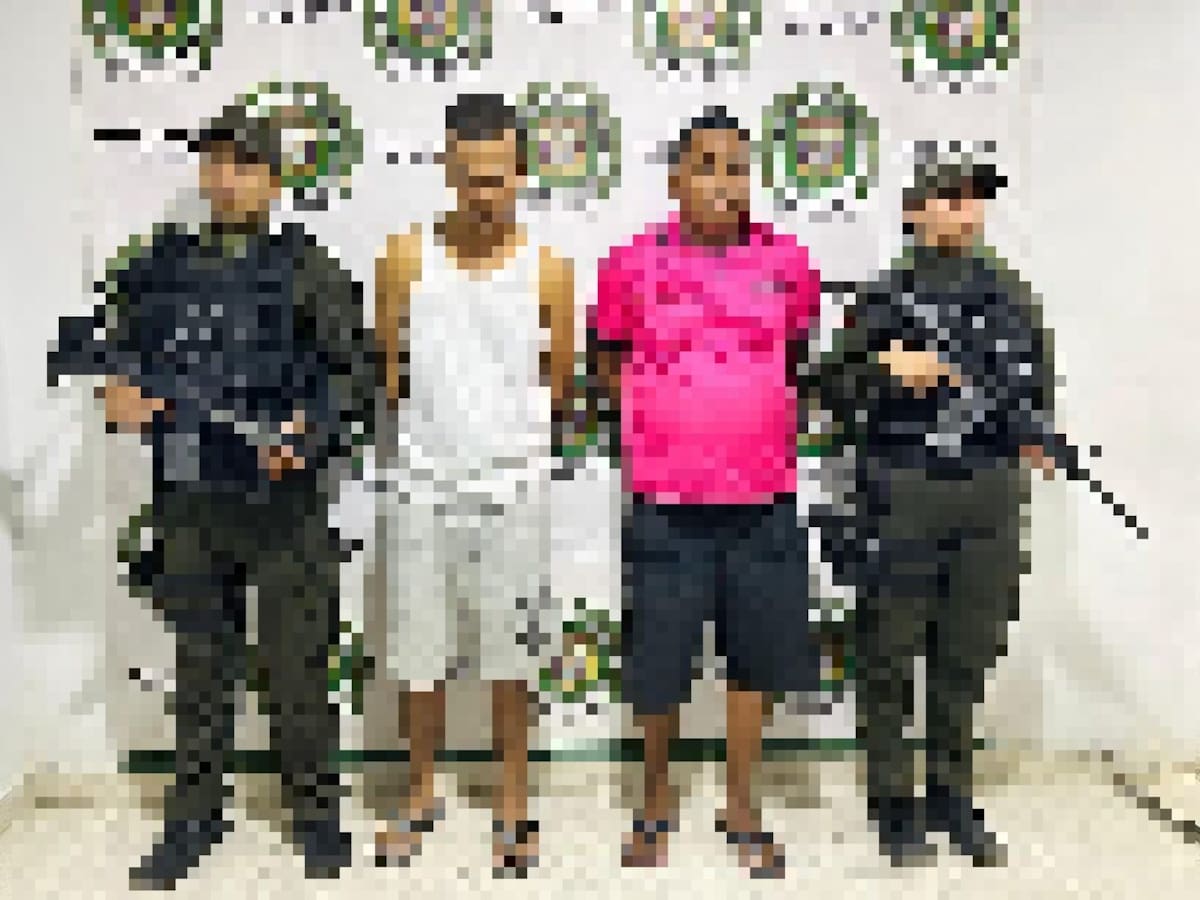 Policía de Bolívar capturó dos hombres por presunta extorsión en Magangué