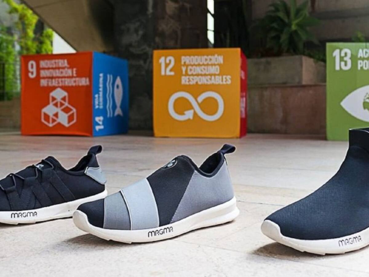 Jóvenes crearon zapatos sostenibles con desechos de producción de cerveza