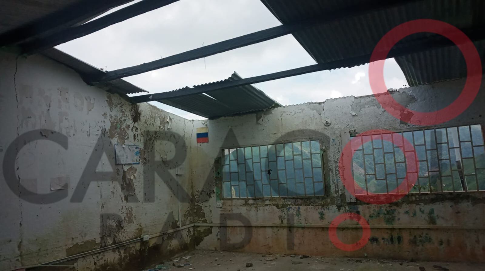 Escuela en la vereda Las Amapolas, zona rural del municipio La Esperanza, Norte de Santander. Foto: Cortesía.