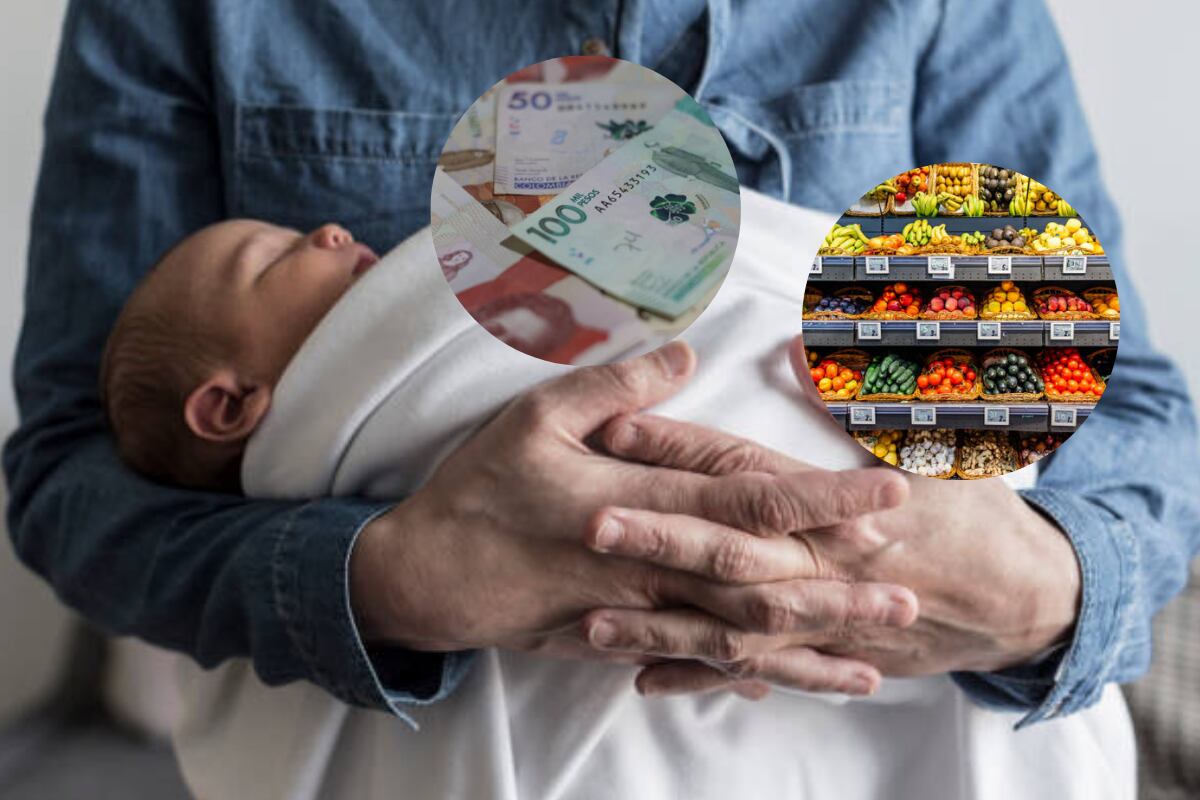 Cuota alimentaria - Padres sin custodia - Alimentos - Billetes colombianos - Imagen de referencia