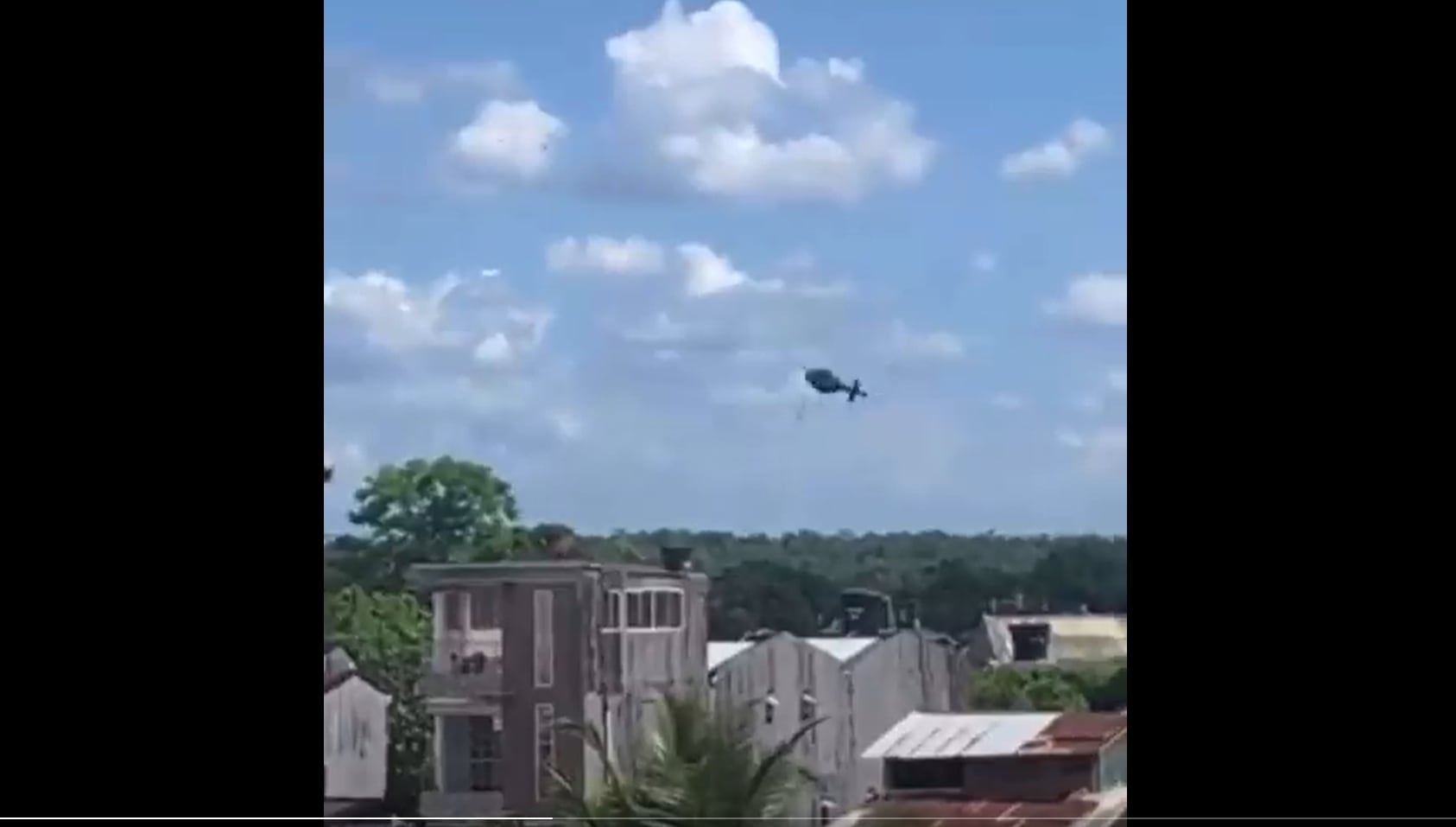 Helicóptero se desplomó en Quibdó, Chocó. FOTO: Archivo