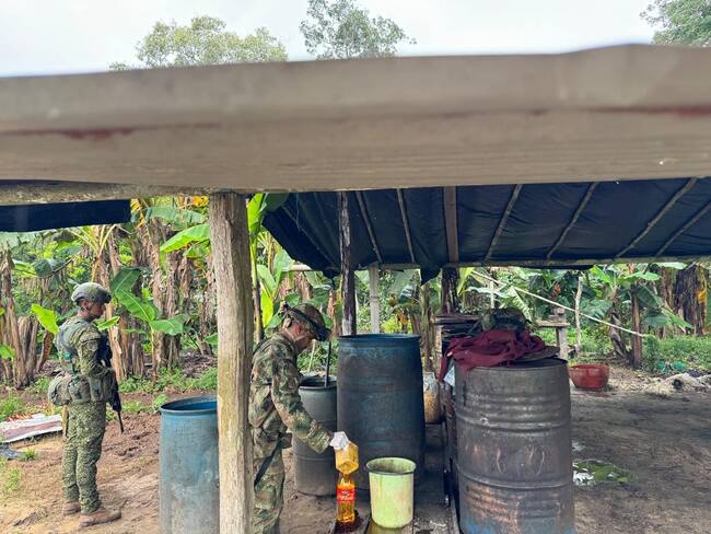 Fuerzas Militares destruyen laboratorios de coca en Vichada