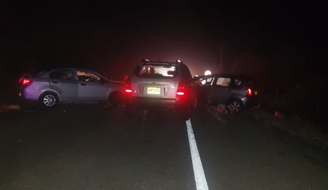 El accidente se presentó en el kilómetro 25 de esta vía que comunica a Cartagena con Barranquilla