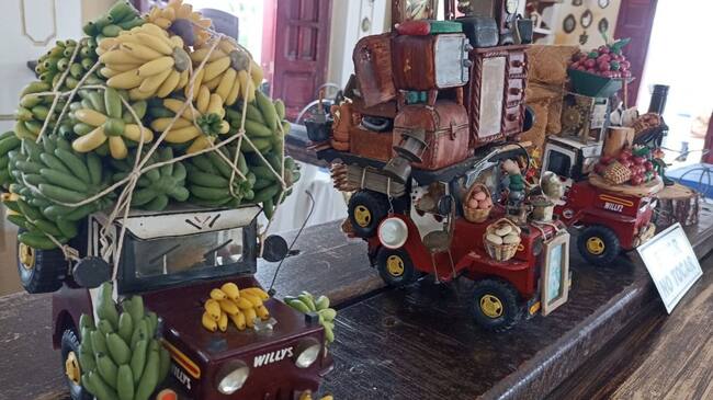 Réplica de Jeep Willys en el parque del Café en Montenegro, Quindío