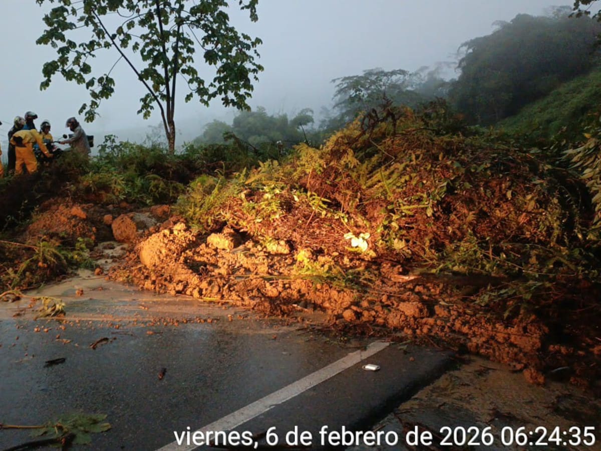 Emergencias por lluvias en Santander: vía Bucaramanga - Barrancabermeja está cerrada