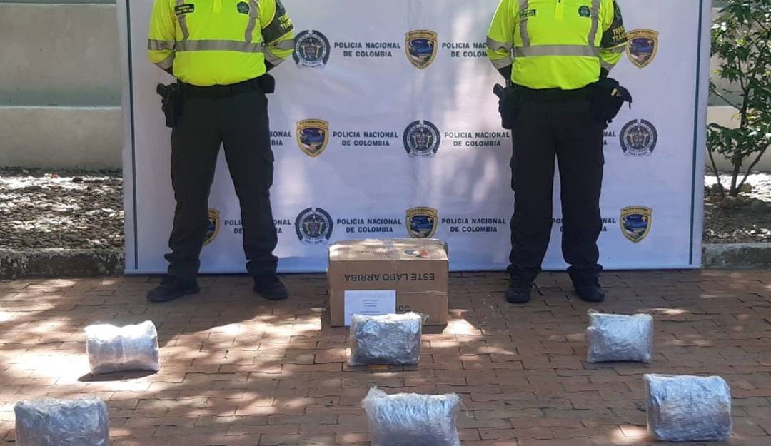 Controles viales detienen acciones de narcotráfico en Caldas. Crédito: Policía de Caldas.