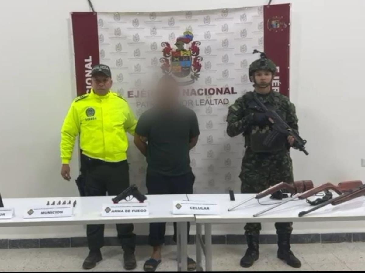 Capturan en Meta a alias “Mosca”, presunto explosivista de disidencias de las FARC