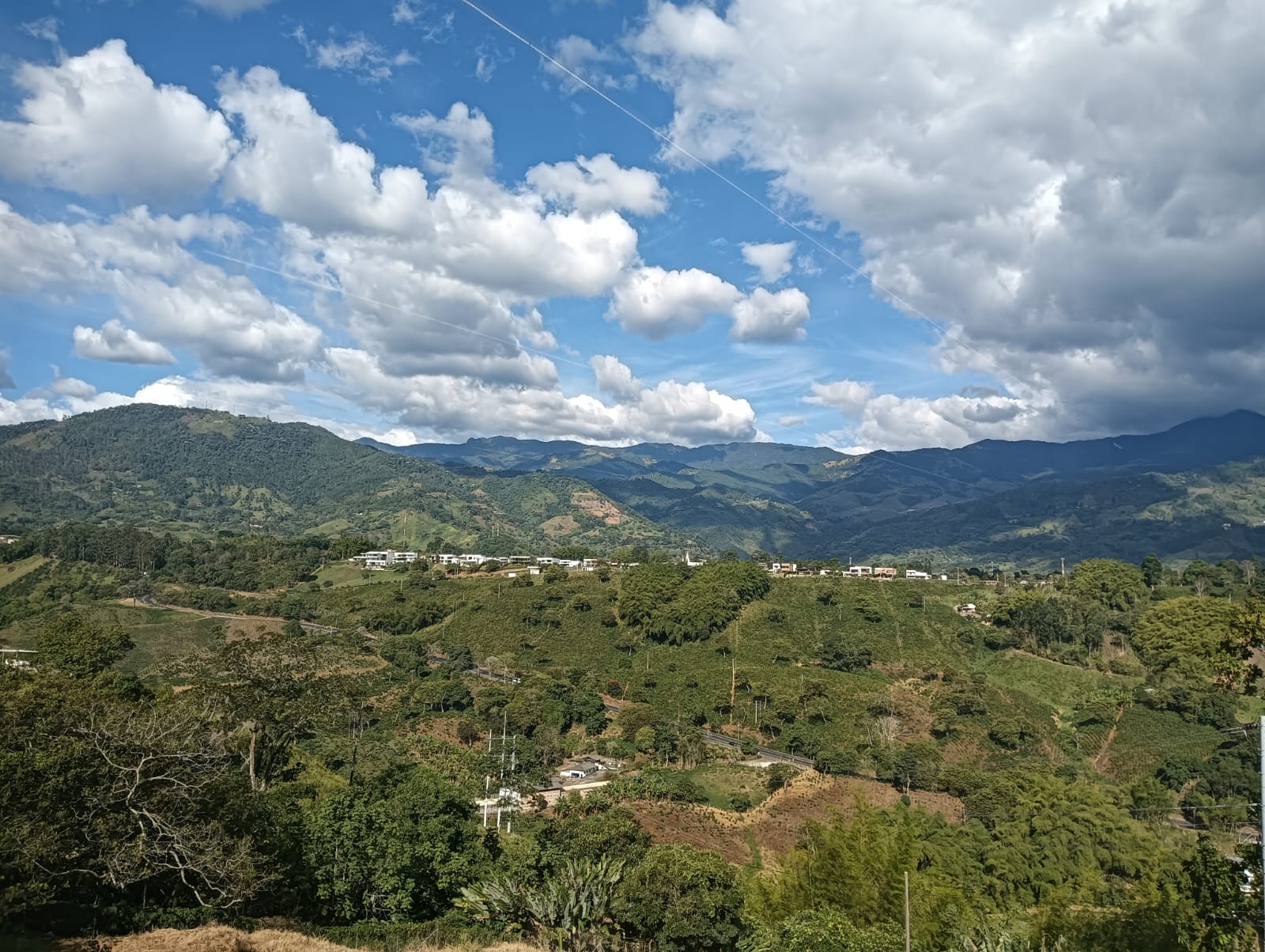 Los hermosos paisajes del Quindío en días de cielo azul y sol radianteFoto: Adrián Trejos