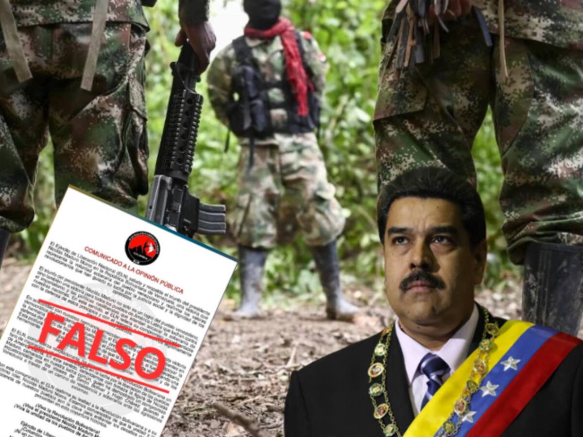 Comunicado falso: ELN desmiente apoyo al triunfo de Nicolás Maduro