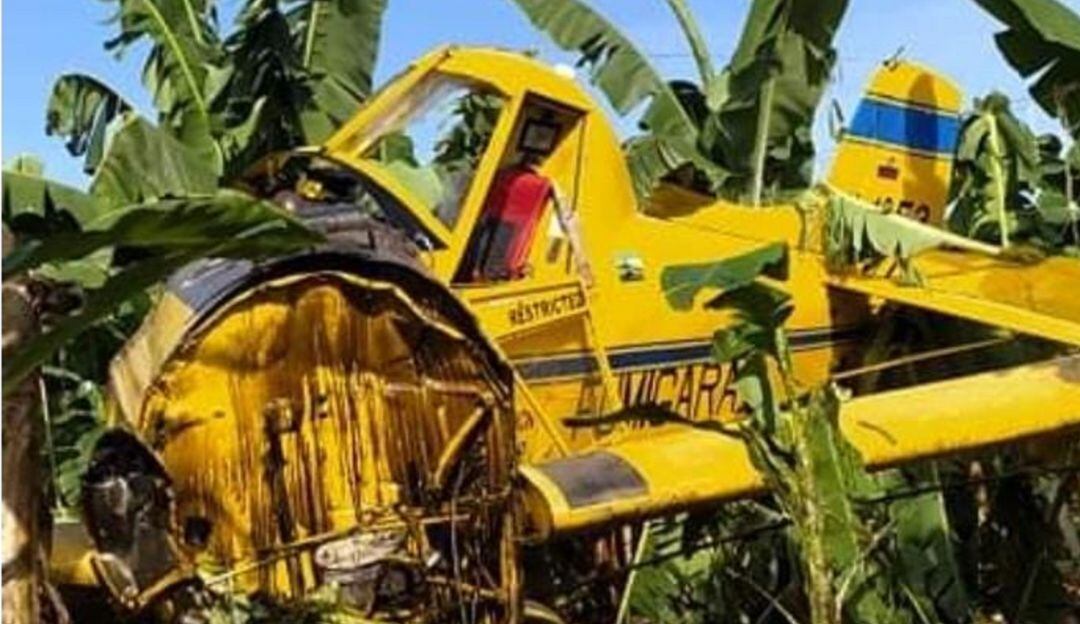 Avioneta siniestrada. 