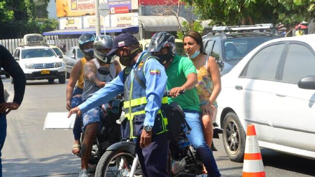 Los controles fueron realizados en las principales avenidas de la ciudad