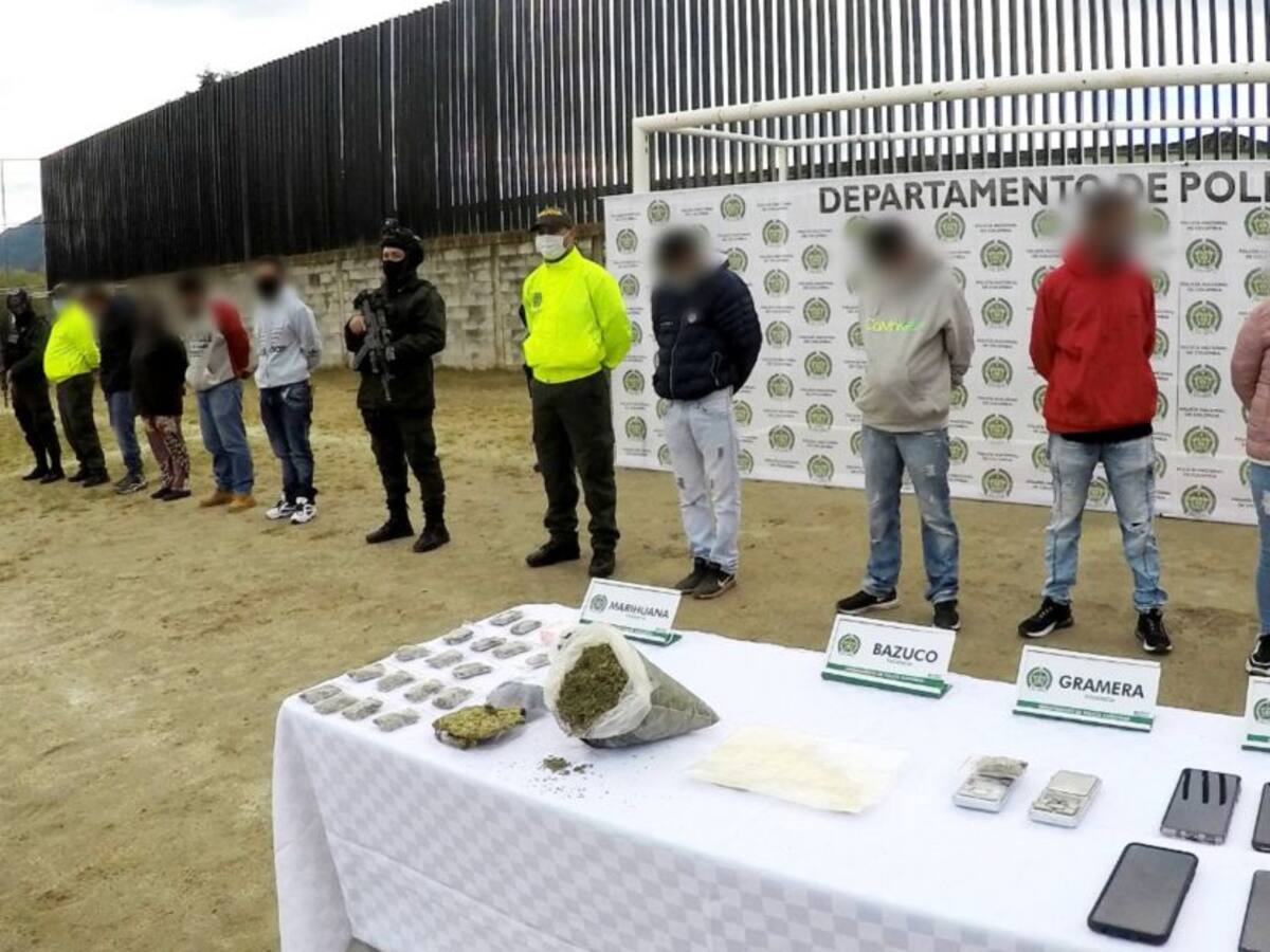 Capturan a 11 personas que monopolizarían la venta de drogas en Sonsón