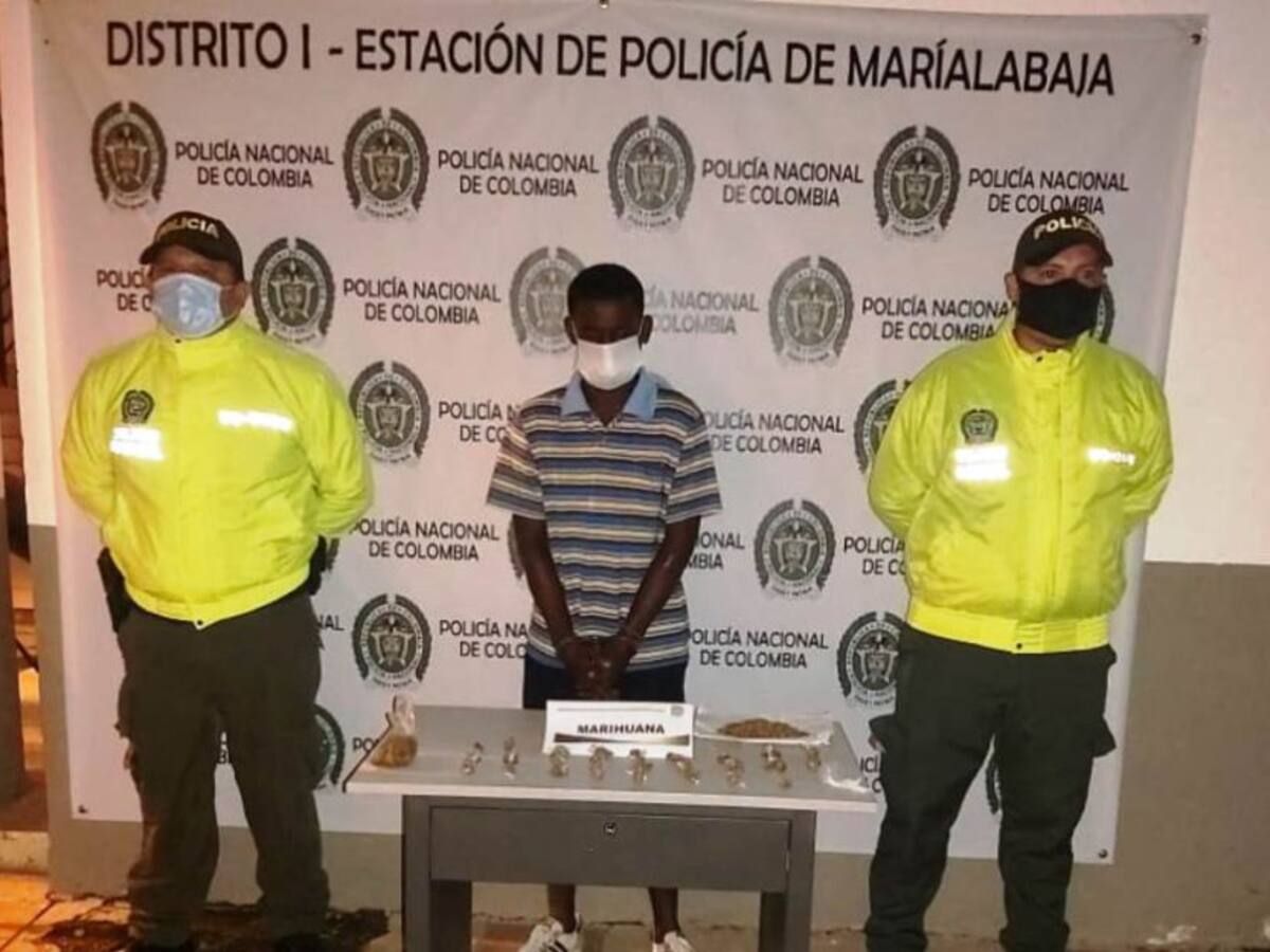 Cae El Papeto, reconocido expendedor de estupefacientes en María La Baja