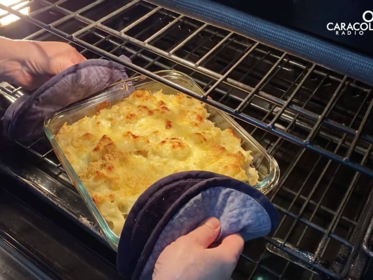 Molde de tornillos con atún y brocoli gratinados