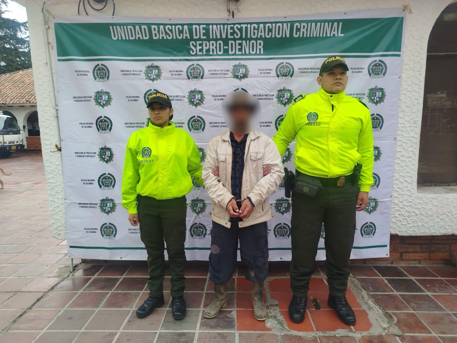 Capturado por actos sexuales con menor de 14 años. / Foto: DENOR.