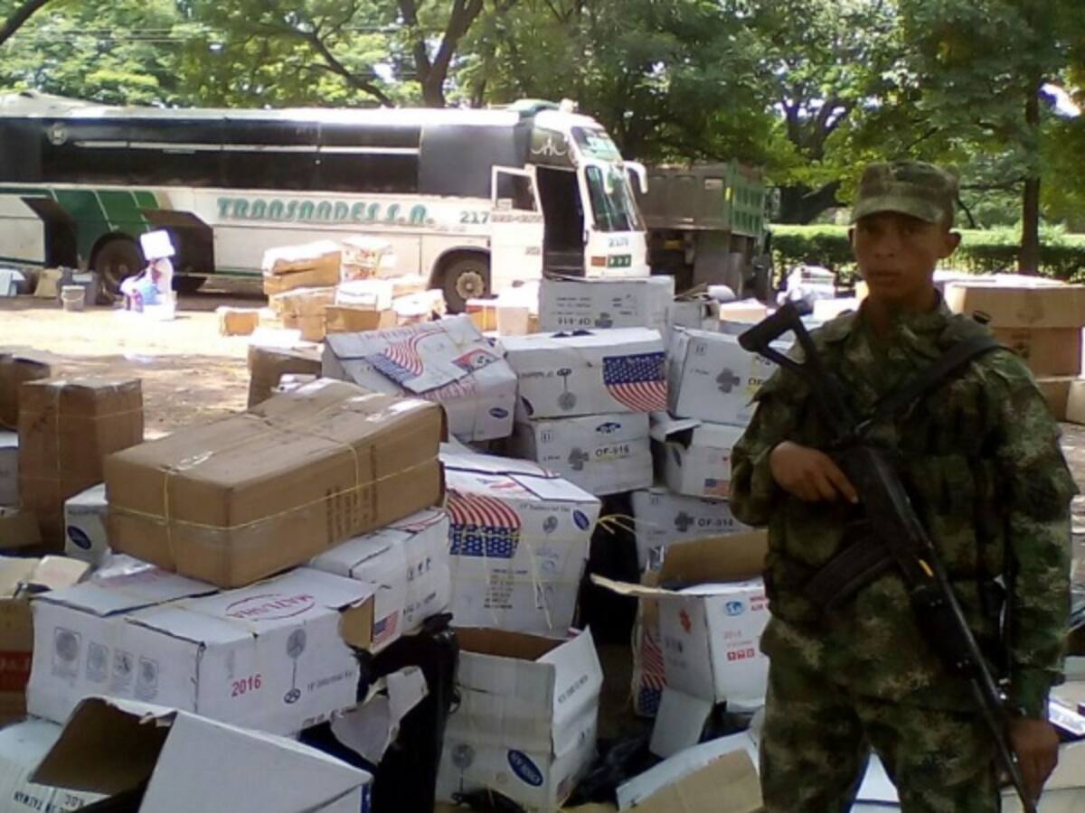 Ejército inmovilizó bus caleta en el Cesar
