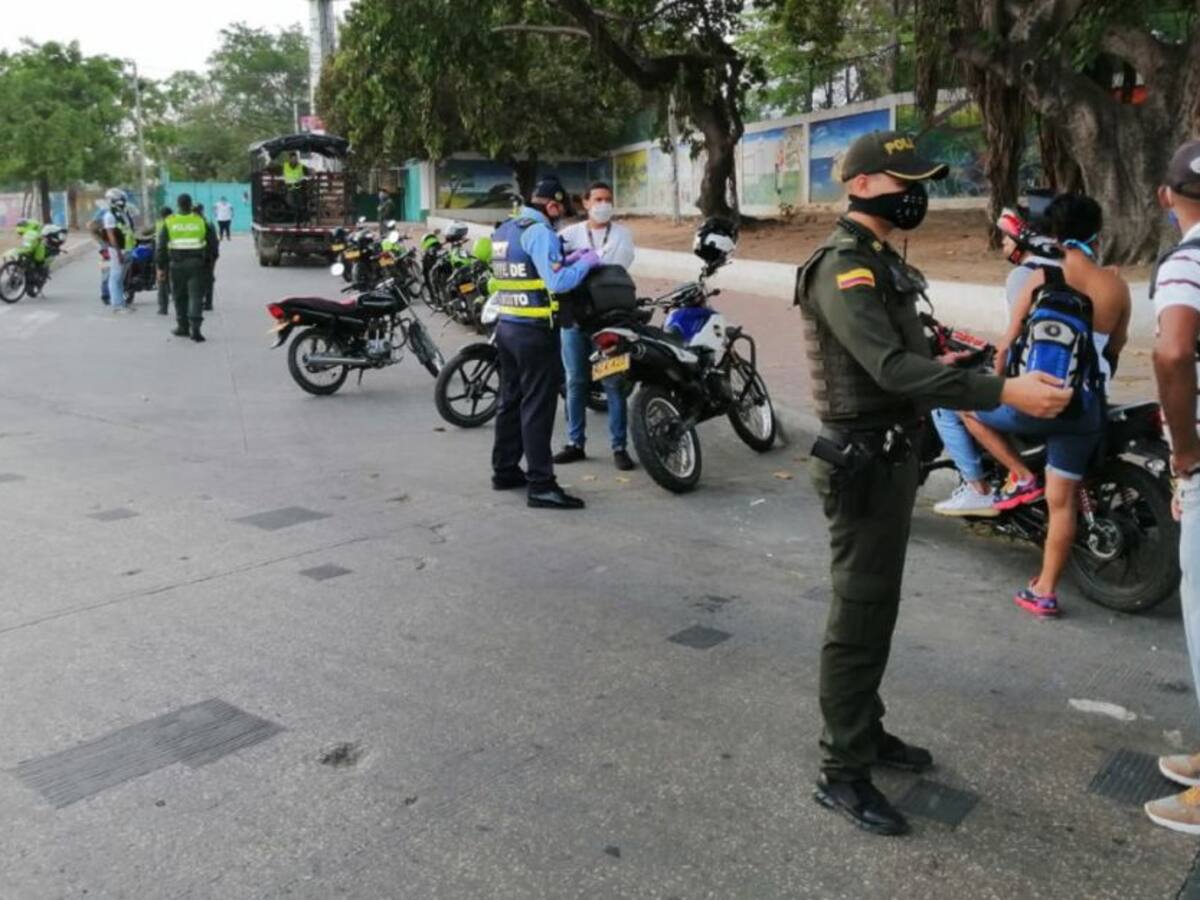 En 24 horas, 605 comparendos por violar la cuarentena en Cartagena