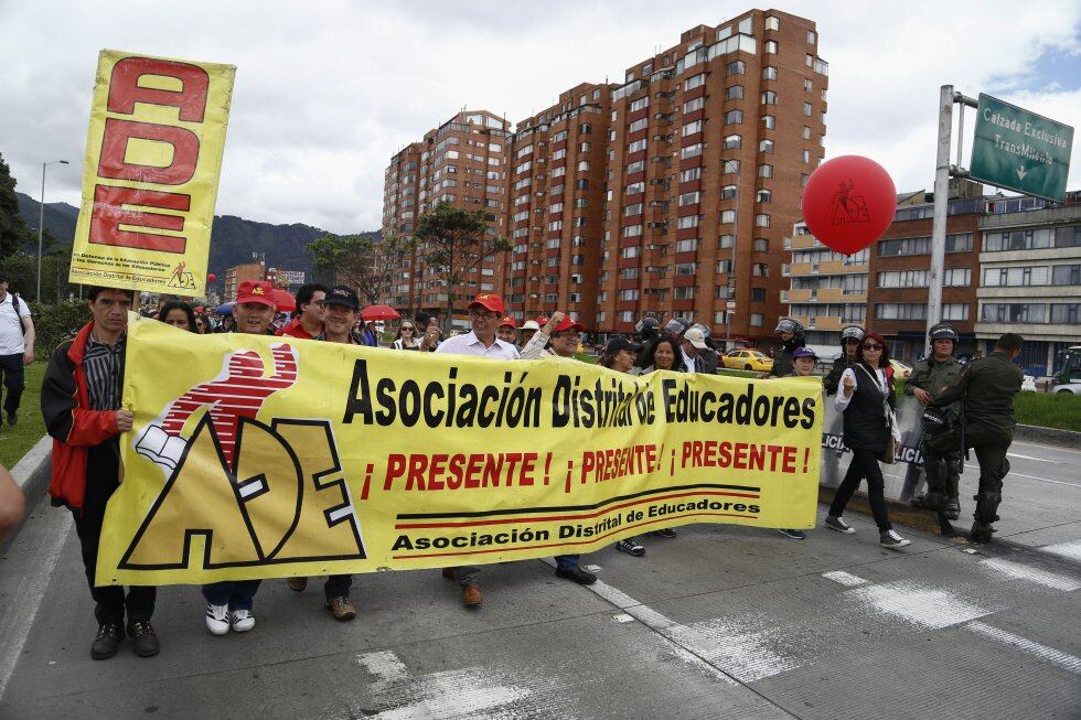 El paro de maestros fue liderado por la Federación Colombiana de Trabajadores de la Educación (Fecode).