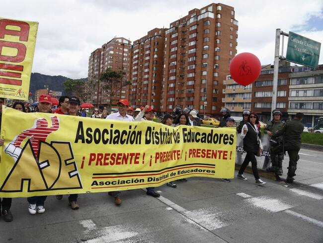 El paro de maestros fue liderado por la Federación Colombiana de Trabajadores de la Educación (Fecode).