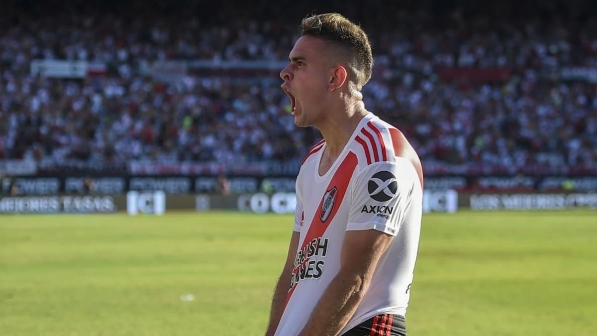¡Máquina! Nuevo gol de Borré con River Plate y es goleador de la Superliga