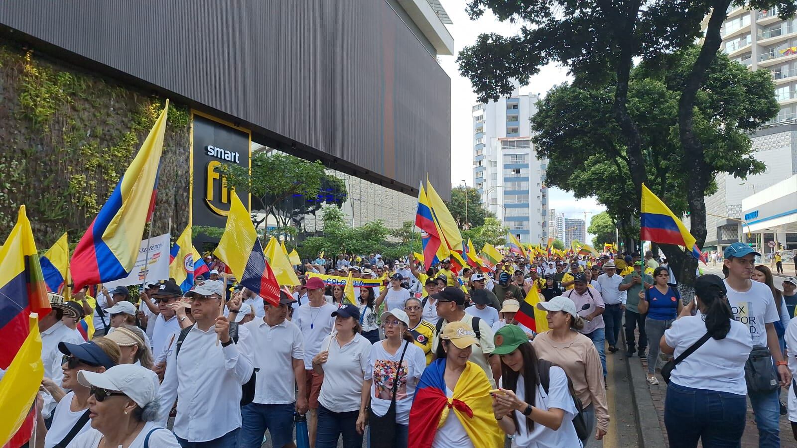 Marcha en Bucaramanga