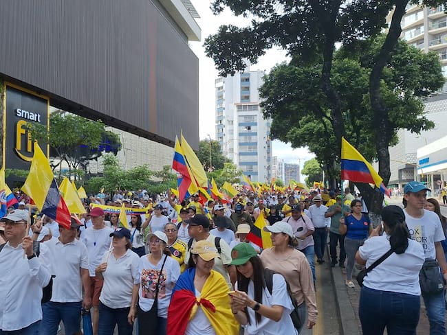 Marcha en Bucaramanga