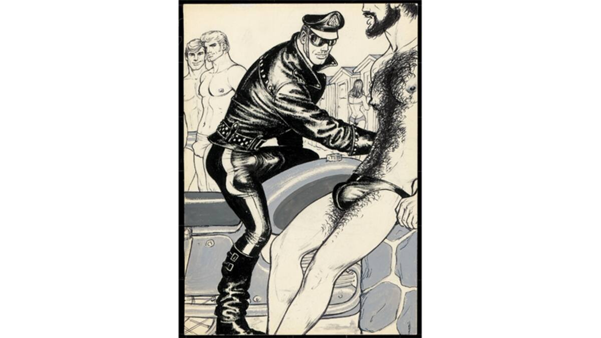 Tom of Finland creó algunas de las imágenes más icónicas de la cultura gay de la posguerra, en las que los protagonistas eran a menudo musculosos marineros, motoristas, policías, soldados o vaqueros vestidos con prendas ajustadas. Se trataba de héroes orgullosos de ser homosexuales. (Foto: Bob Mizer/AMG Collection, Tom of Finland Foundation Permanent Collection, © 1961 Tom of Finland Foundation)