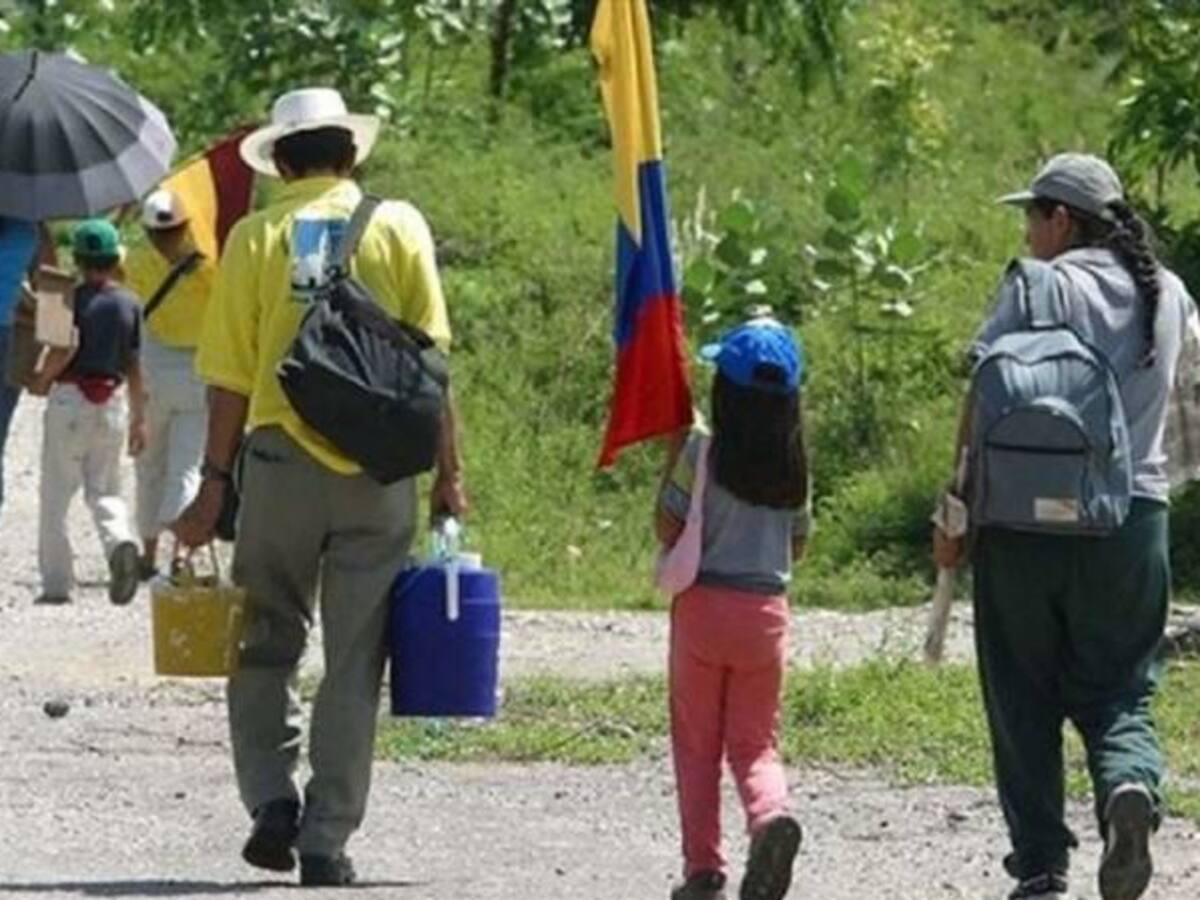 Suman más de 100 las familias desplazadas al Sur de Córdoba.