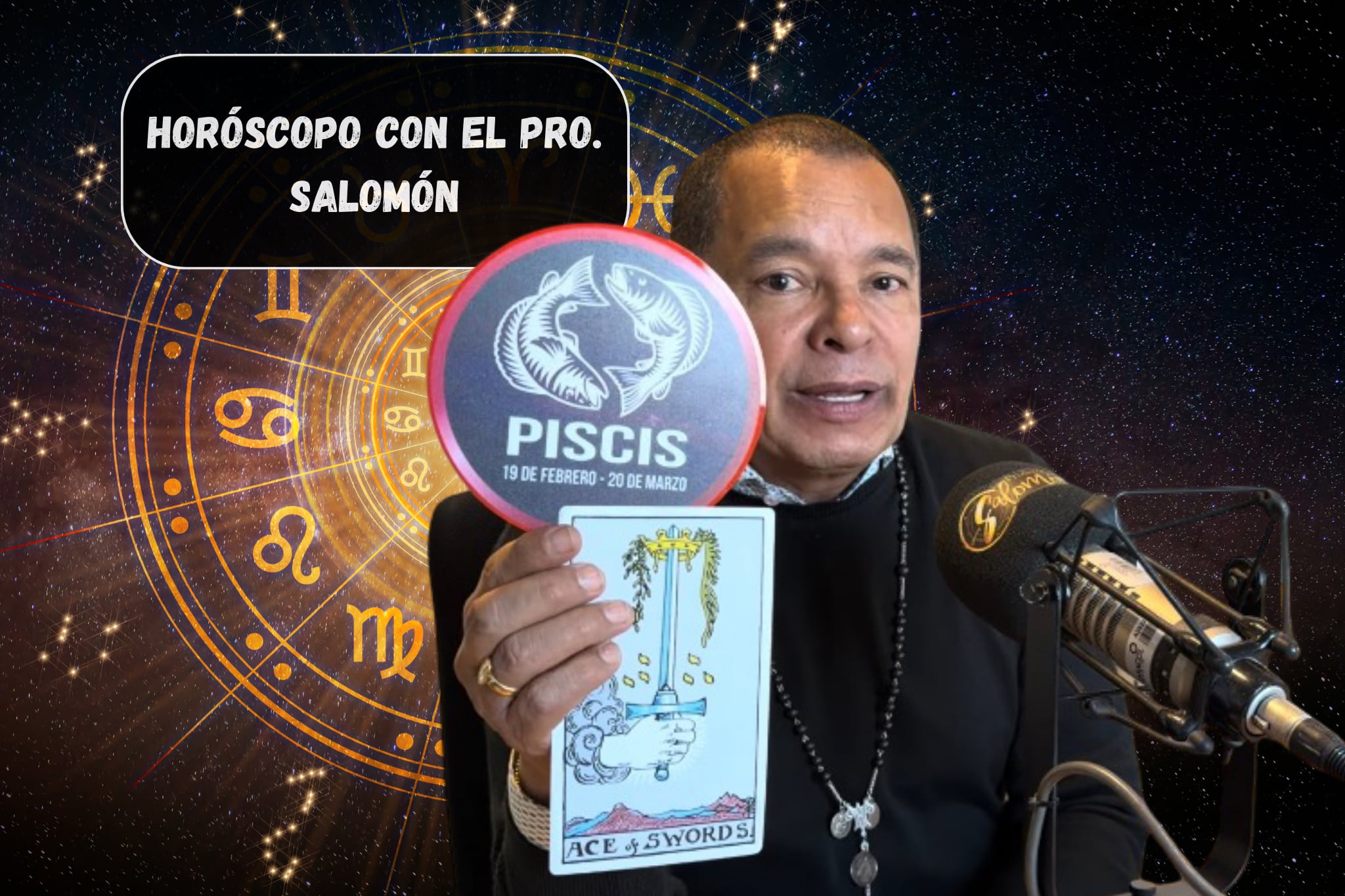 Él es el profesor Salomón, experto en la lectura del Horóscopo y el Tarot (Crédito: Profesor Salomón - Youtube) // De fondo: Imagen ilustrativa del tarot (Crédito: Thanumporn Thongkongkaew)