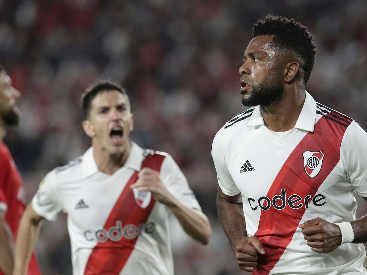 Video: a puro lomo, Miguel Ángel Borja marcó un golazo para mantener líder a River Plate